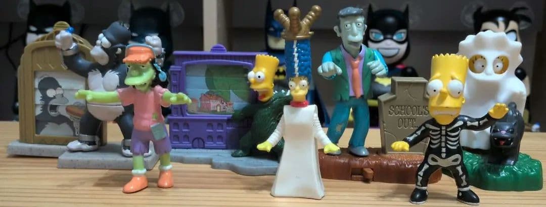 ザ・シンプソンズ　バーガーキング　ミールトイ　ハロウィン　　　7点セット