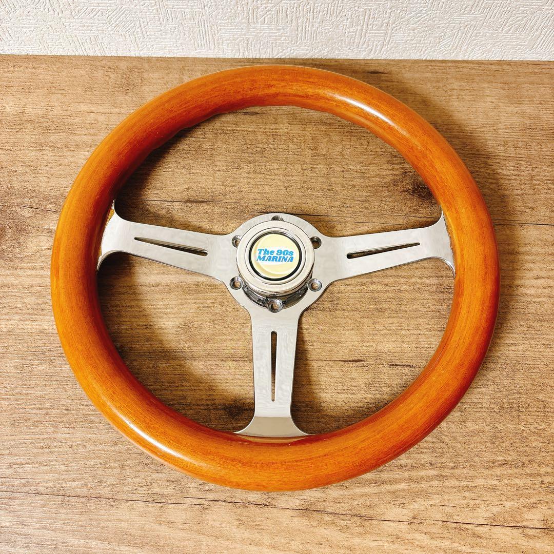 希少　当時物　ウッドハンドル　ウッドステアリング　33cm 旧車　USDM