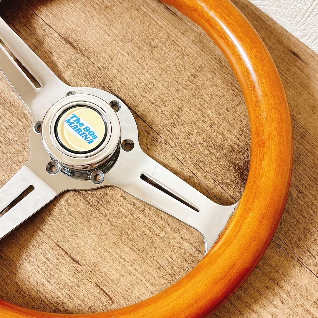 希少　当時物　ウッドハンドル　ウッドステアリング　33cm 旧車　USDM