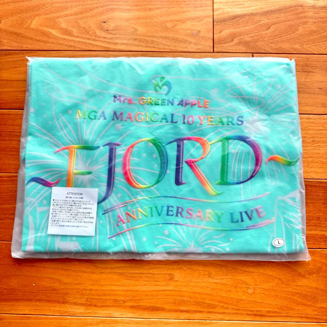 【Mrs. GREEN APPLE】 ミセス フィヨルド あたり Tシャツ L