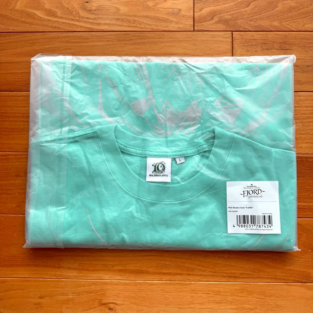 【Mrs. GREEN APPLE】 ミセス フィヨルド あたり Tシャツ L