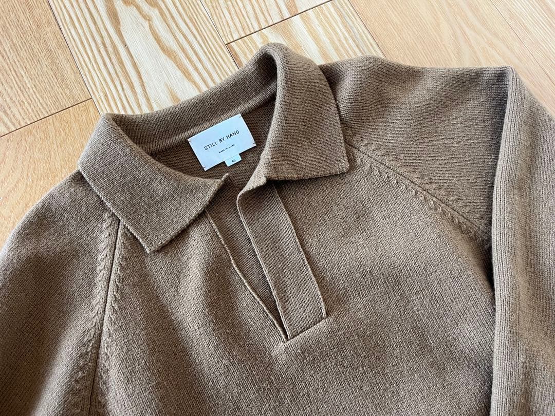 スティルバイハンド　スキッパーポロニット