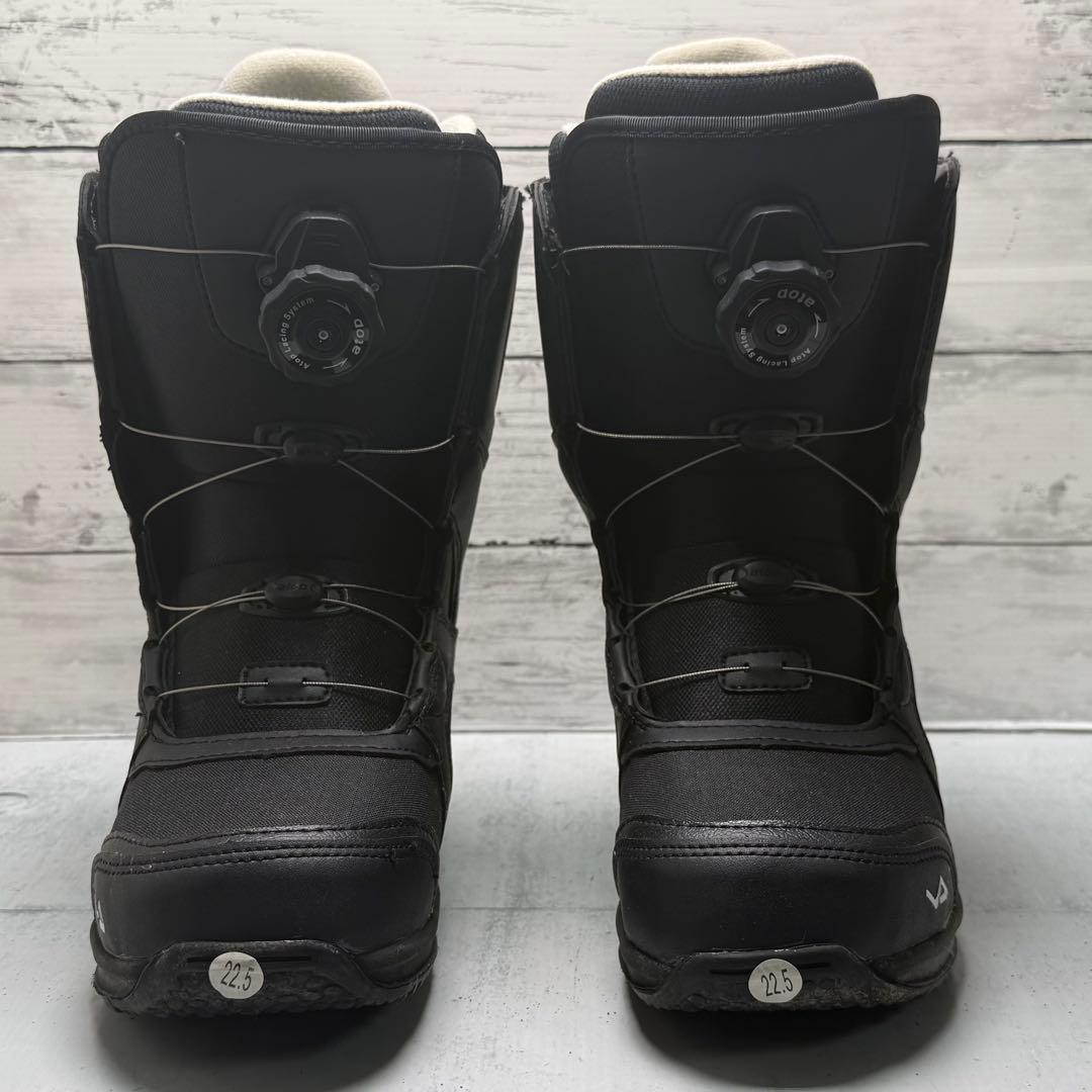 美品　VISIONPEAKS スノボブーツ 22.5 Atop黒 [E-80]