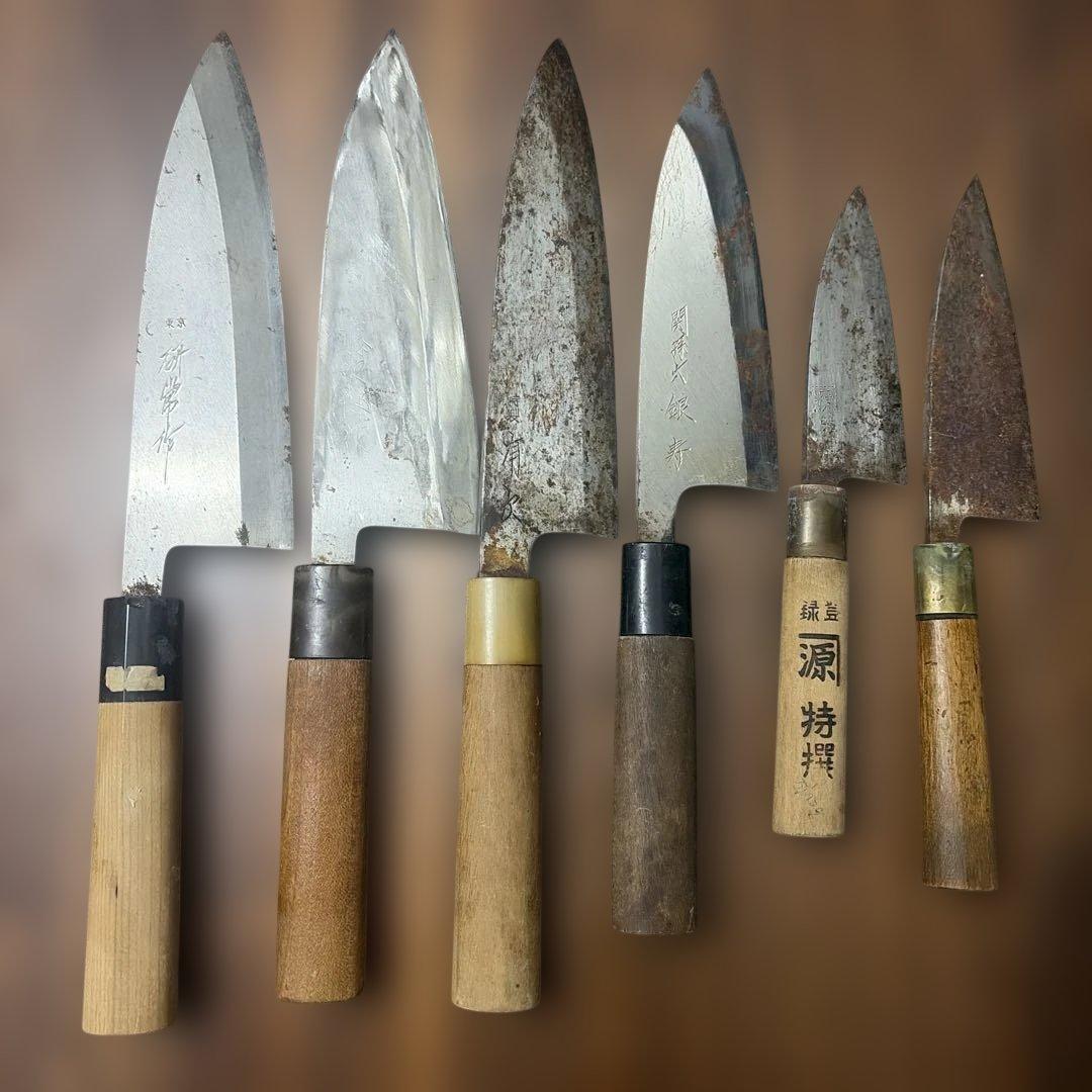 包丁セット 6本 木製ハンドル