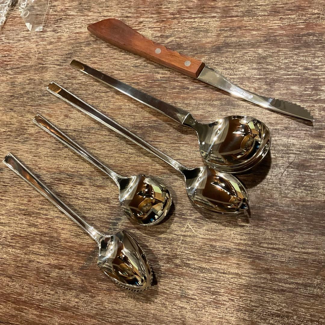 高品質！18ー12 新品 未使用 ラッキーウッド カトラリーセット 18本