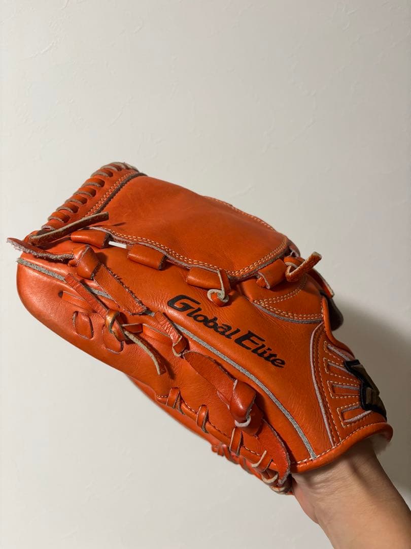 左利き用Mizuno Global Elite グローブ オレンジ
