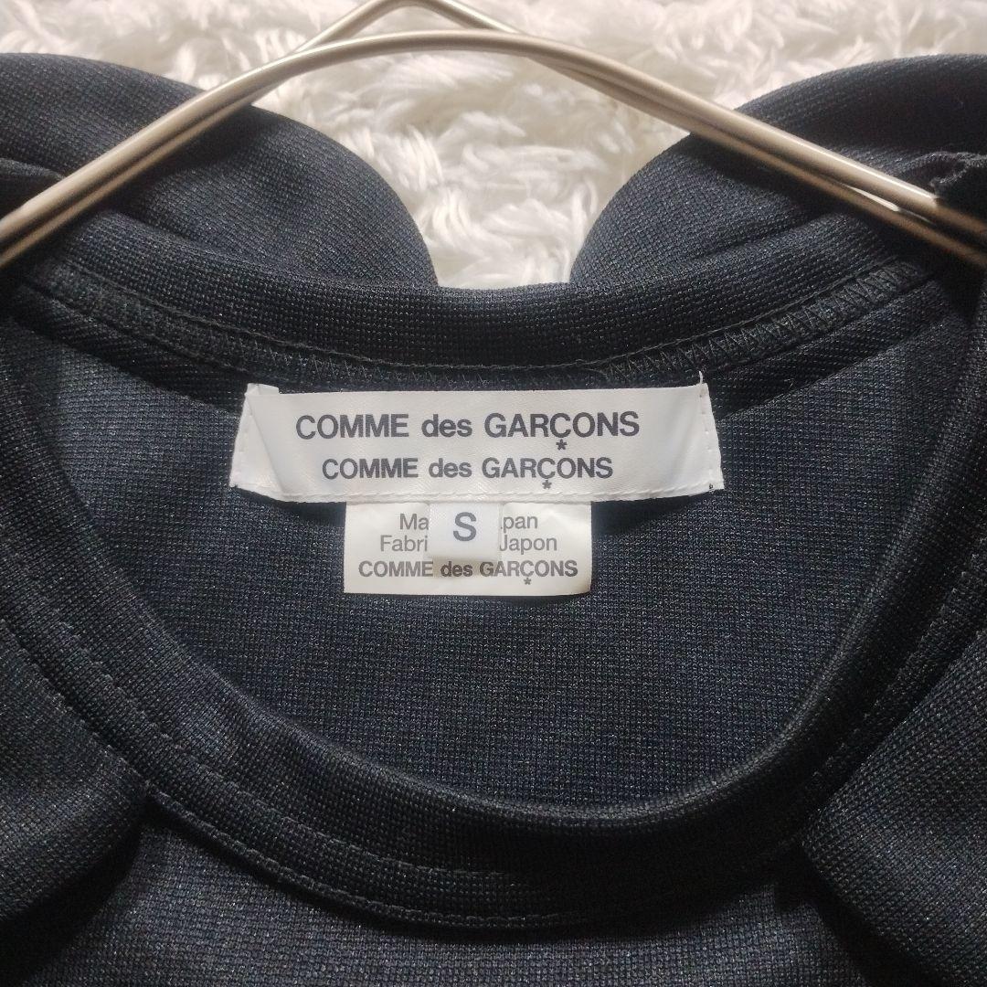 極美品　2022AW　コムデギャルソン　丸襟カットソー　変形　フレア袖　S　黒
