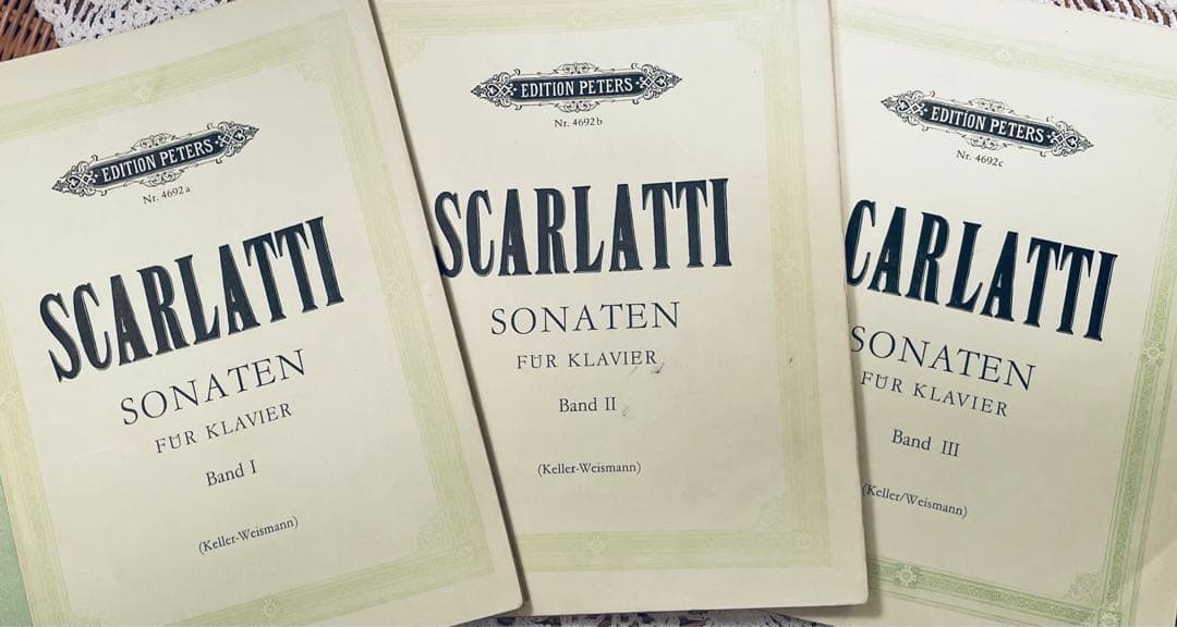 ペータース版　D.スカルラッティ　150のソナタ　全3巻