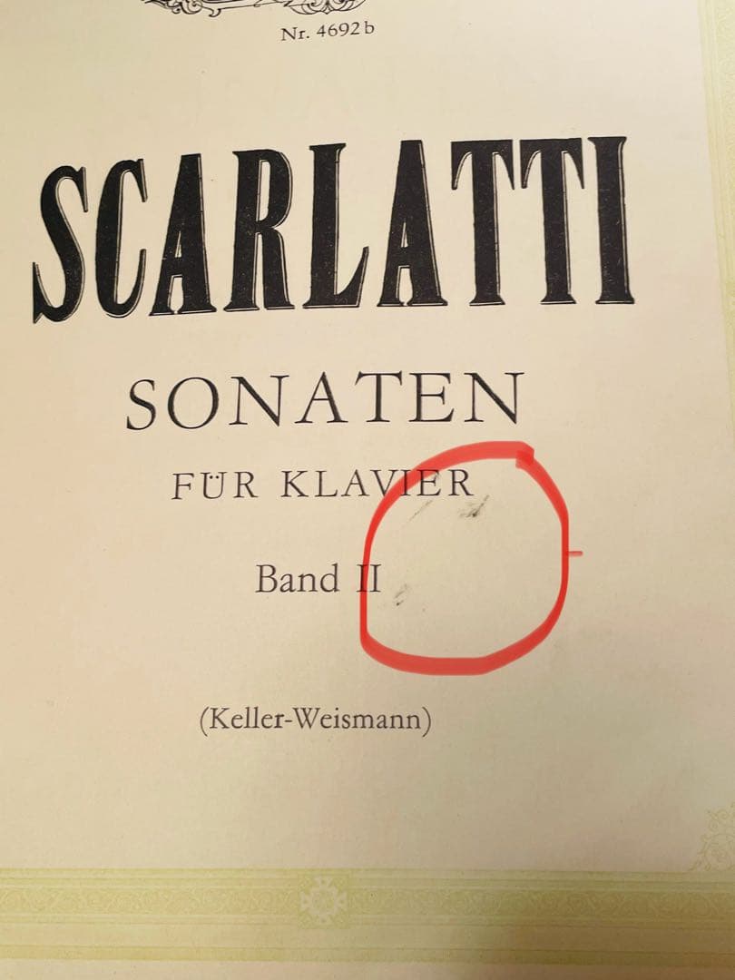 ペータース版　D.スカルラッティ　150のソナタ　全3巻