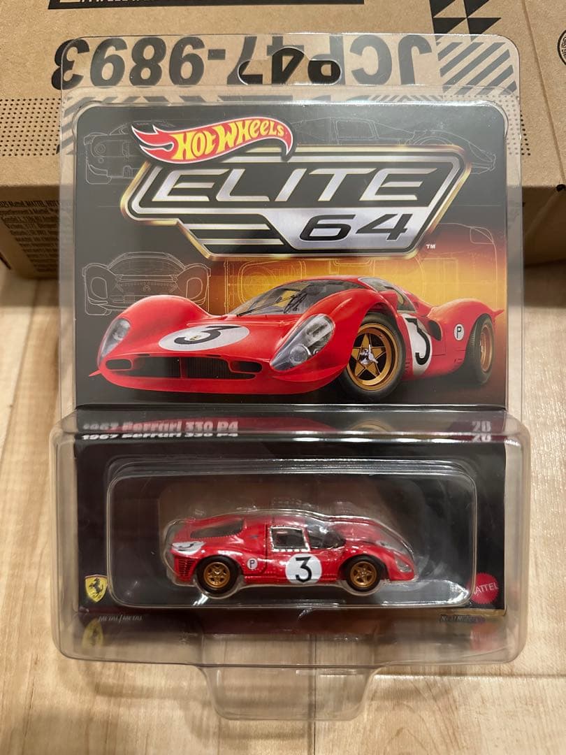 ミニカー Hot Wheels ELITE 64 1967 Ferrari 330 P4