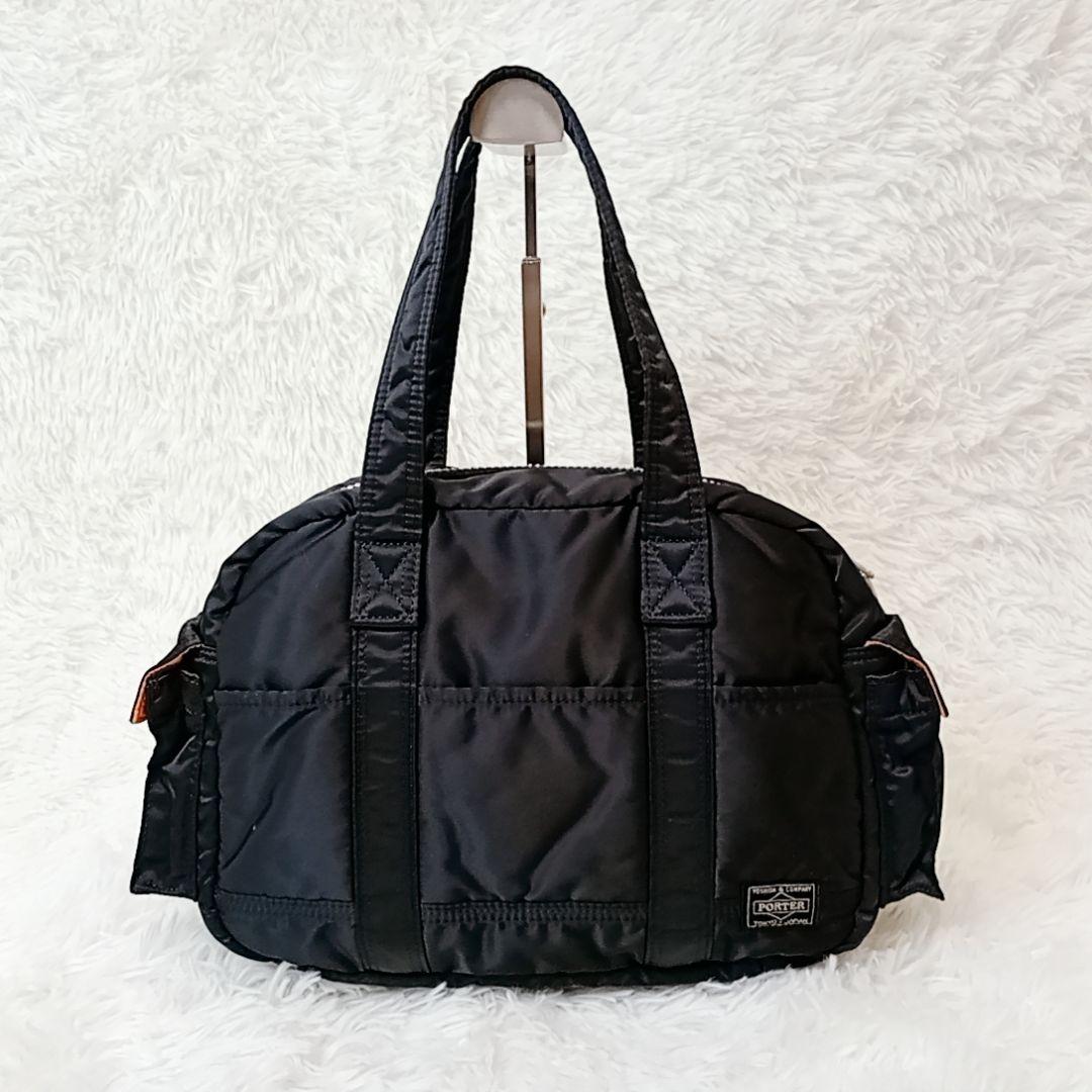 【きなこ様】PORTER タンカー ハンドバッグ ミニボストン ナイロン 黒
