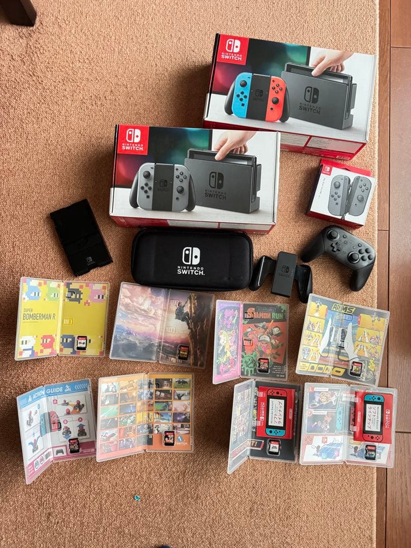 Nintendo Switch 本体2台早い者勝ち ソフト8枚プロコンJOYコン