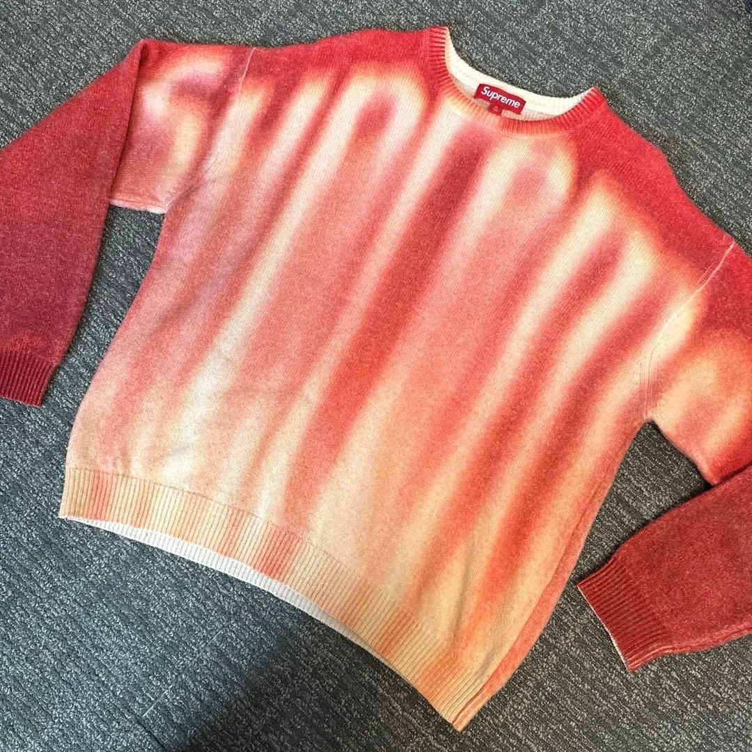 23awBlurredLogoSweaterニット セーター　supreme