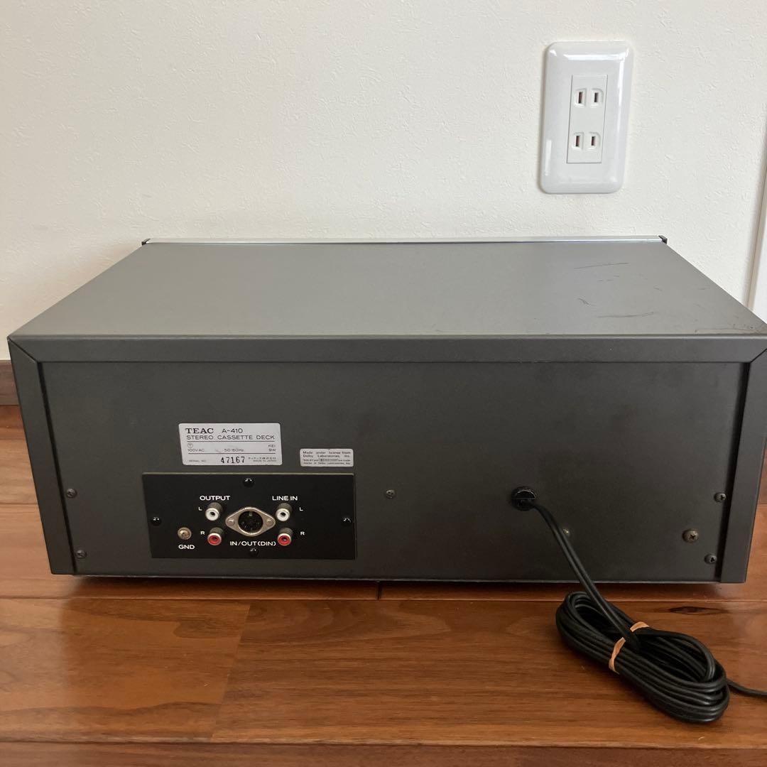 TEAC A-410 ティアック ステレオカセットデッキ 稼働品 取扱説明書付き