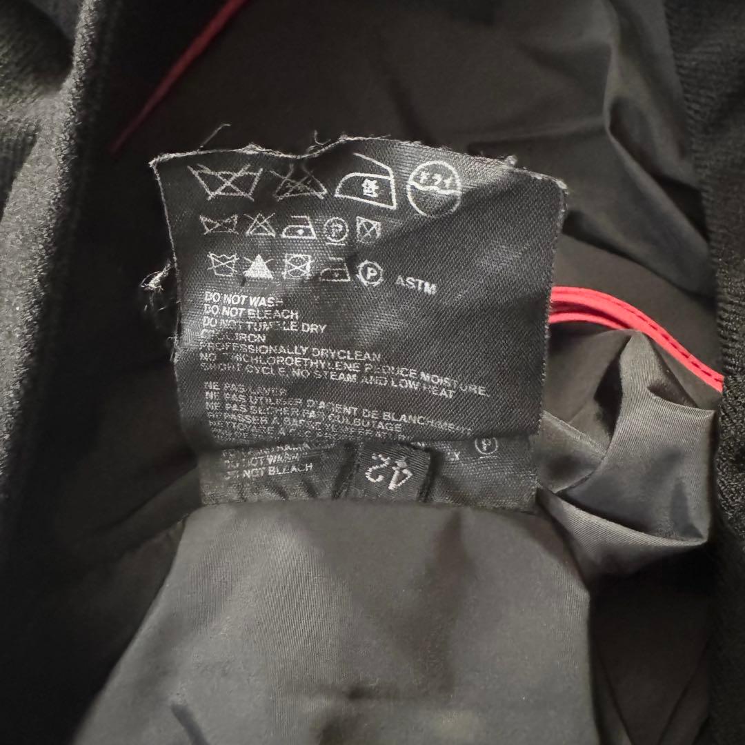 美品✨PRADA SPORT ウールスラックス ブラック　赤ロゴ