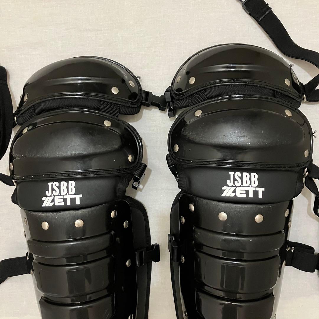 美品 ZETT JSBB 軟式用 キャッチャー 防具 セット ブラック　黒　くろ