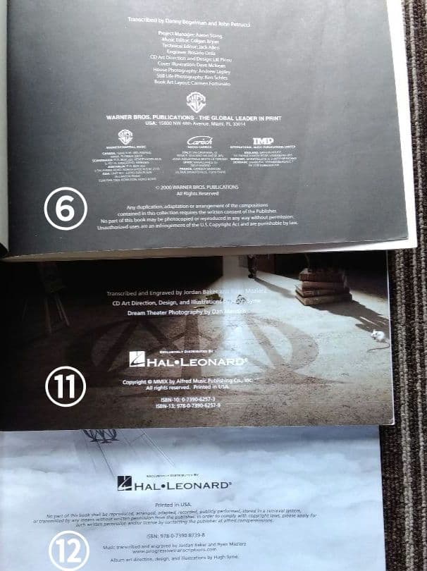 DREAM THEATER 楽譜 ドリームシアター スコア 15冊 まとめ売り