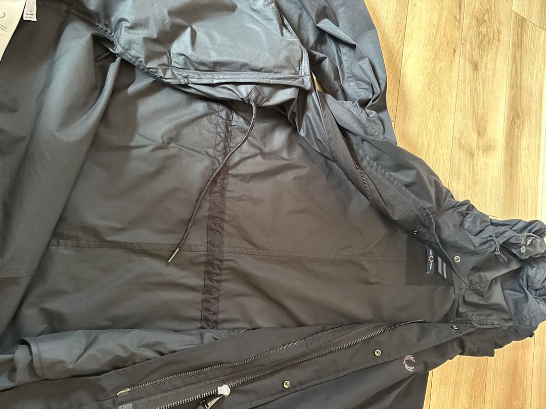 ブラック フード付き モッズコート