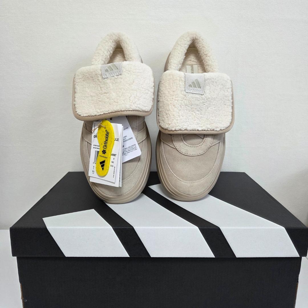 【韓国限定】新品未使用 23.5 adidas グランドコートミュール ベージュ