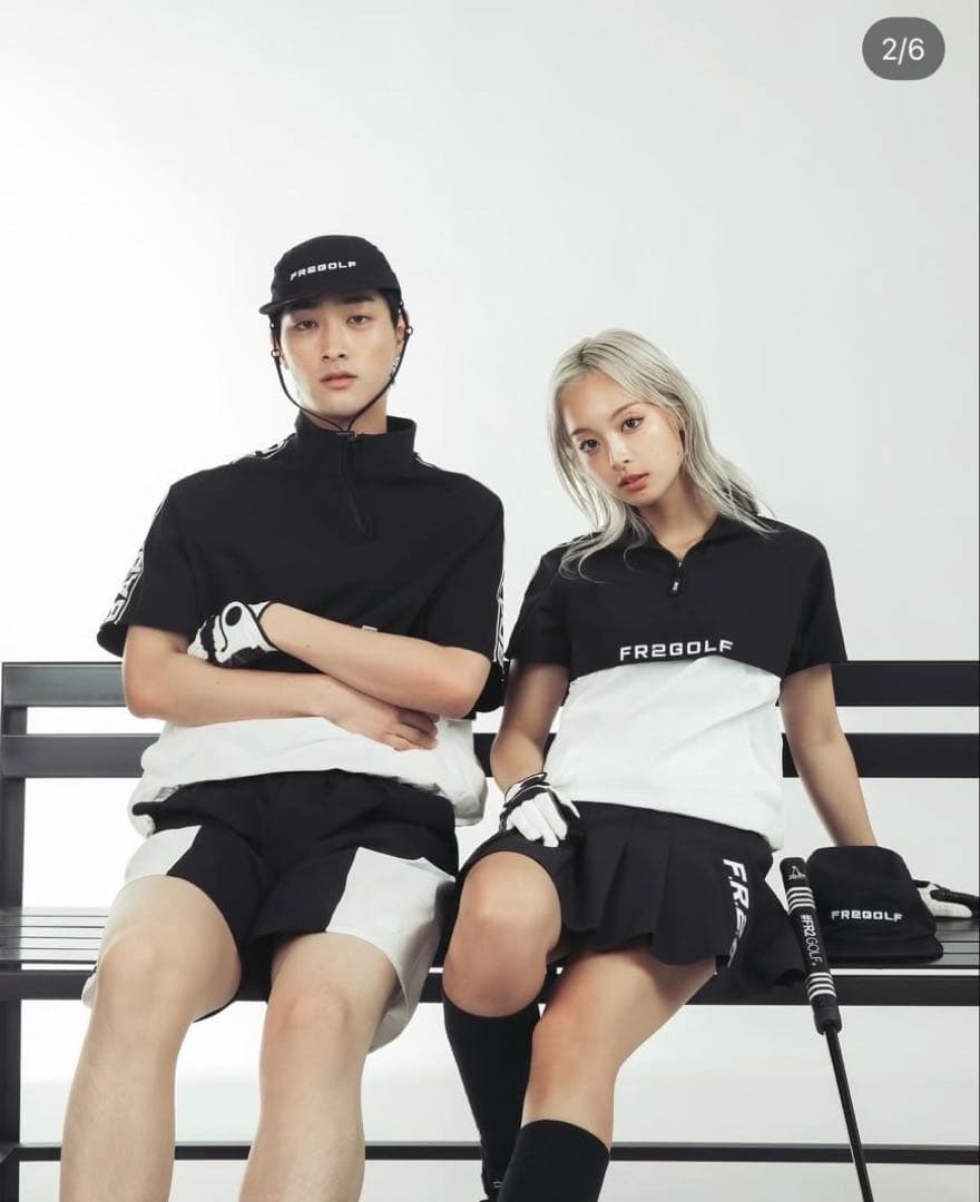 #FR2GOLF ロゴ刺繍入り チンストラップ付き ナイロンキャップ