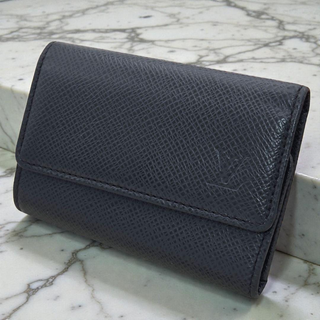 【美品】ルイヴィトン ミュルティクレ6 タイガ キーケース アルドワーズ 黒系