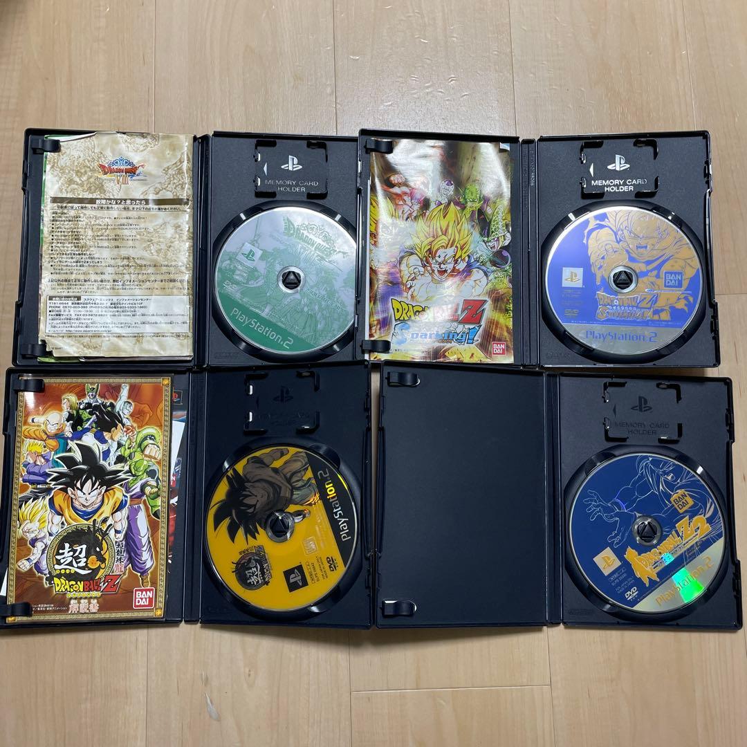 PS2 黒 SCPH-70000 本体 縦置スタンド ドラゴンボール他