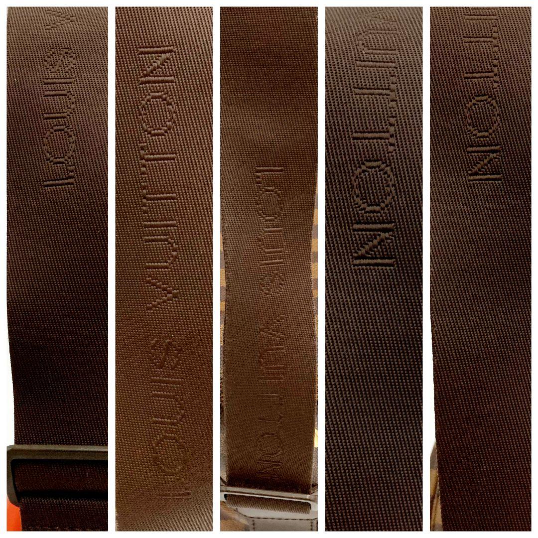 正規品 ルイヴィトン ダミエ ナヴィグリオ エベヌ ショルダーバッグ 美品