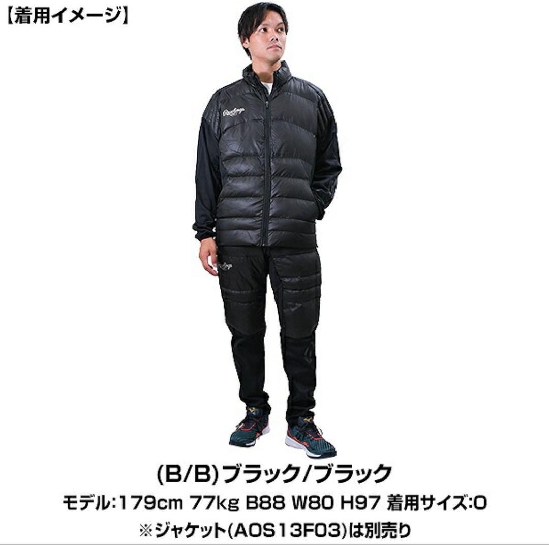 Rawlings ローリングス　ブラックレーベル 中綿　ダウン　上下　野球