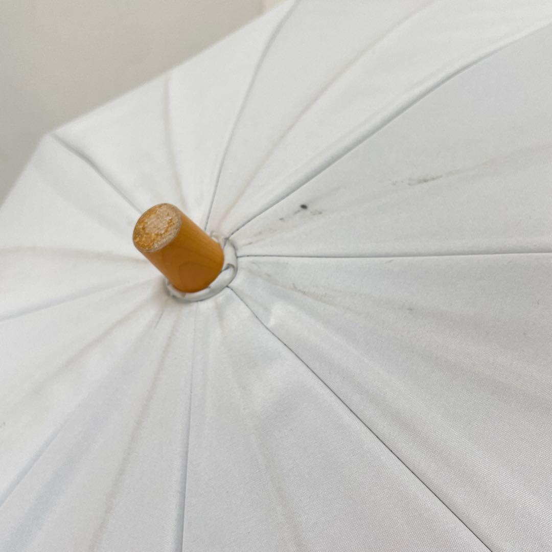 サンバリア100 折りたたみ日傘　２段折 コンビ ホワイト