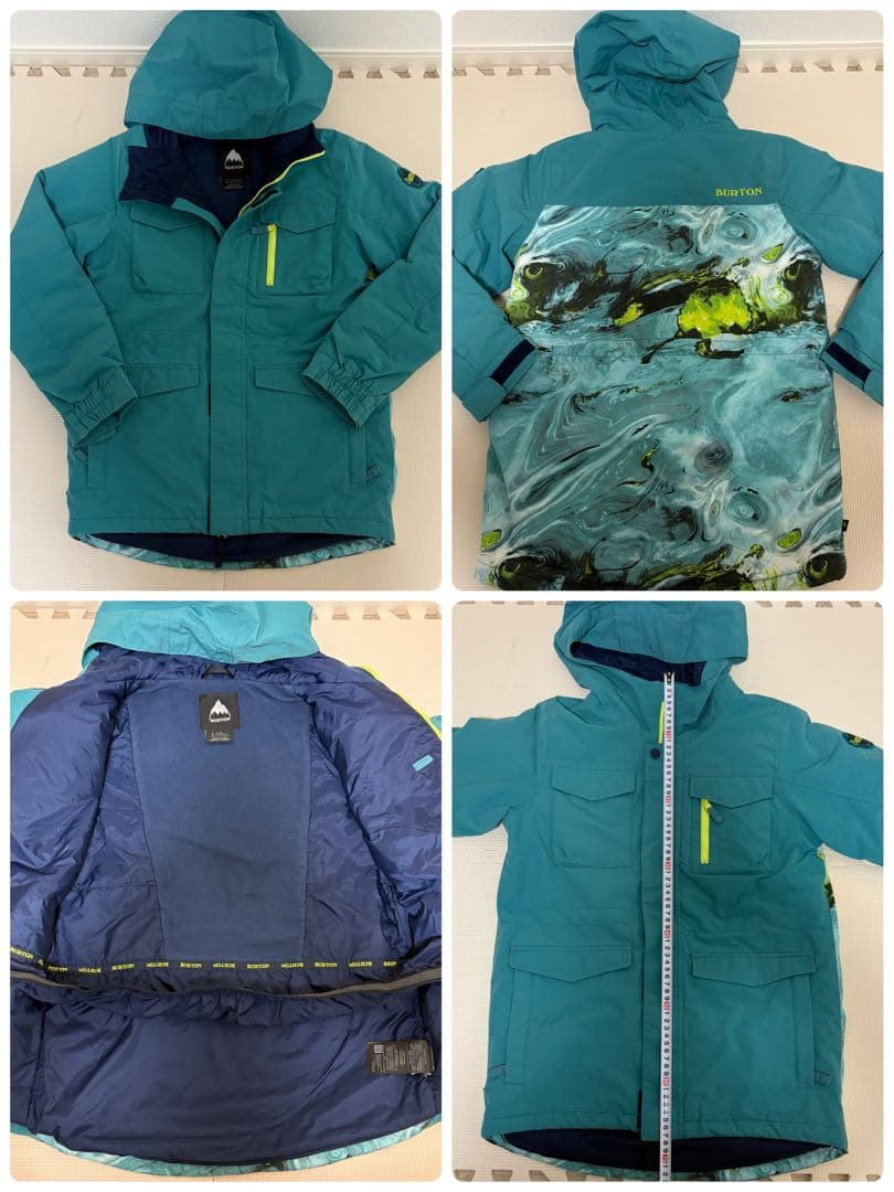 BURTON バートン キッズ kids スノボウェア L ピーコックグリーン
