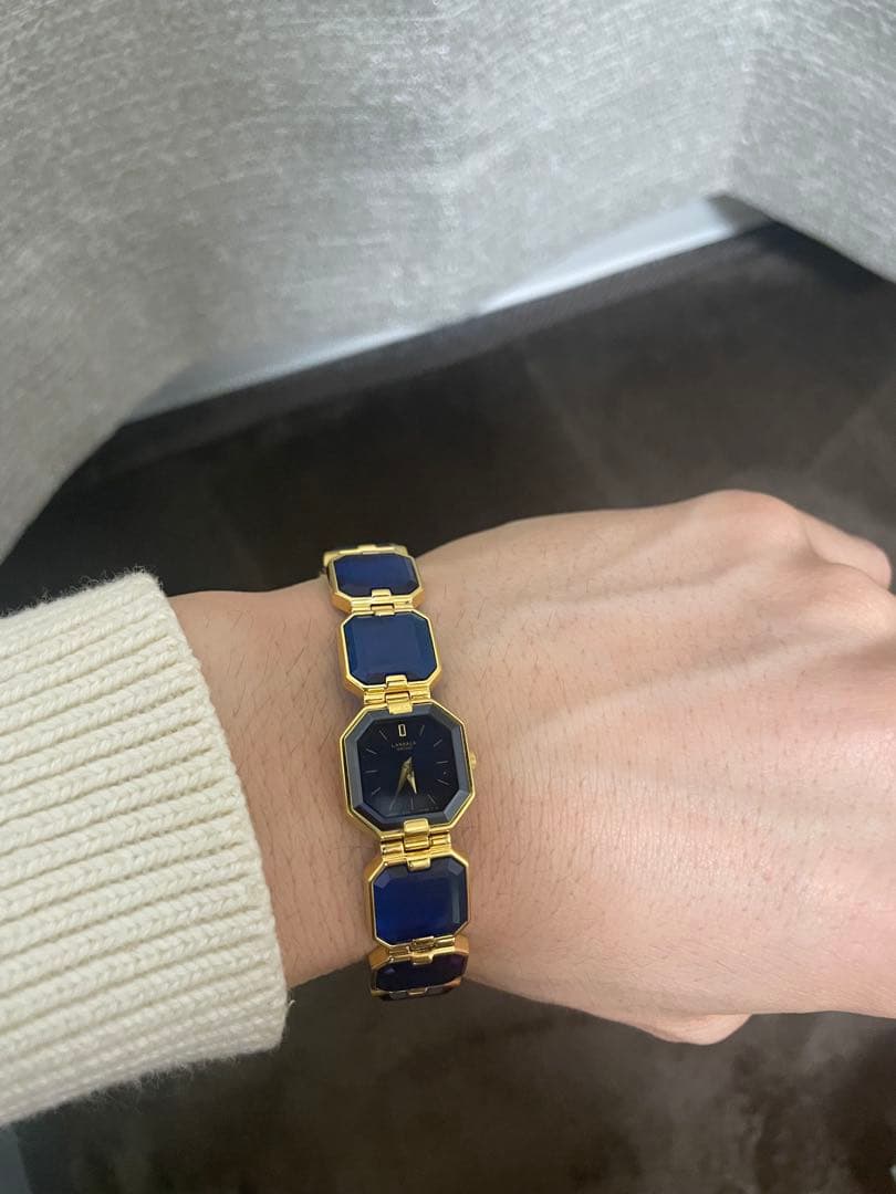 ゆ*」様 ヴィンテージ　超稀少　セイコーラサール　ブレスレット腕時計　グリーンス