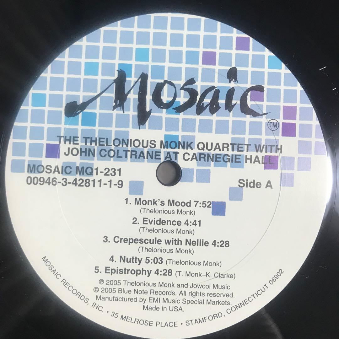 THELONIUS MONK QUARTET 200g LPレコード