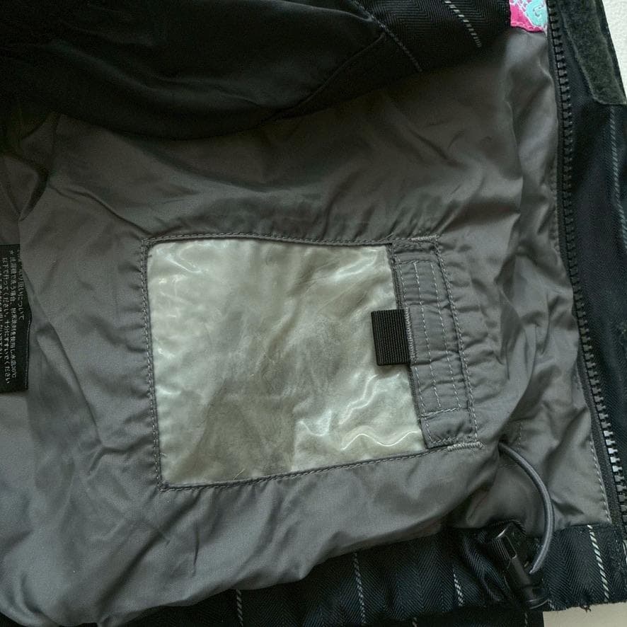 【高機能】BURTON スノボジャケット L DRYRIDE 黒 ストライプ