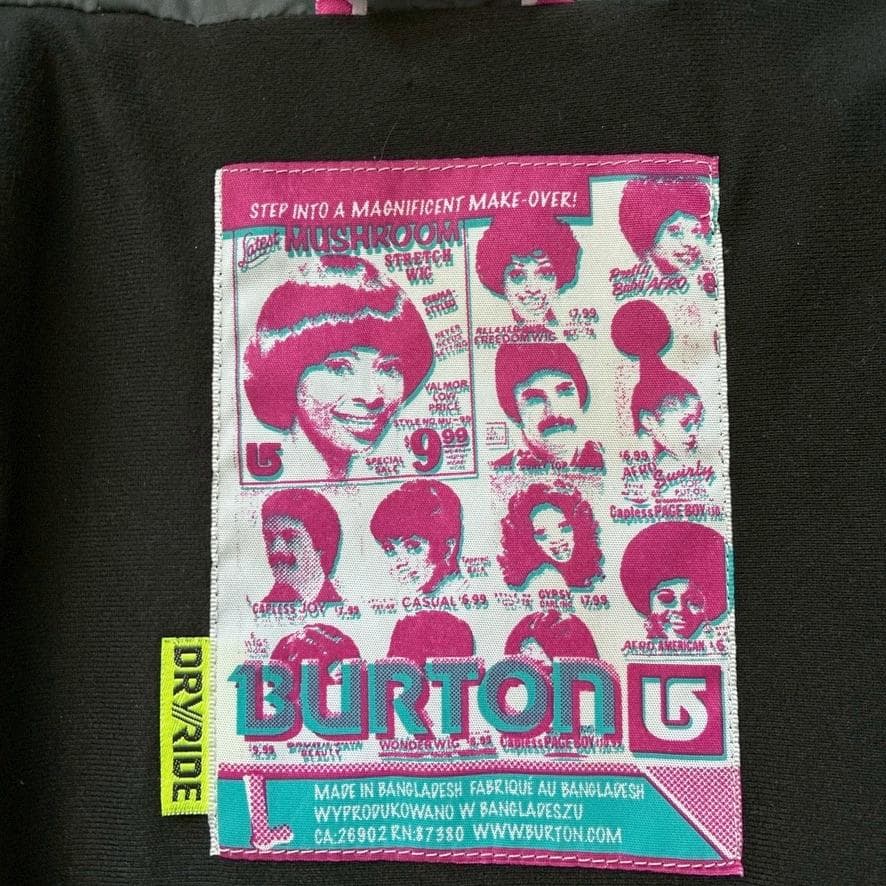 【高機能】BURTON スノボジャケット L DRYRIDE 黒 ストライプ