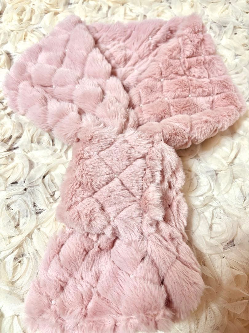 コヤンイサムチョン　ピンクファーとビーズファー❤︎ころりんバッグ❤︎お揃いセット