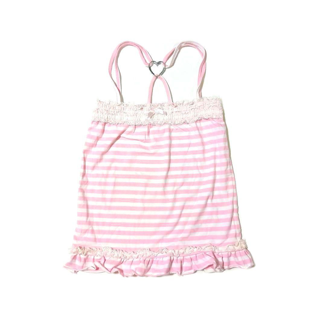 希少00s TRALALA トゥララ リボン レース フリルキャミソール姫系