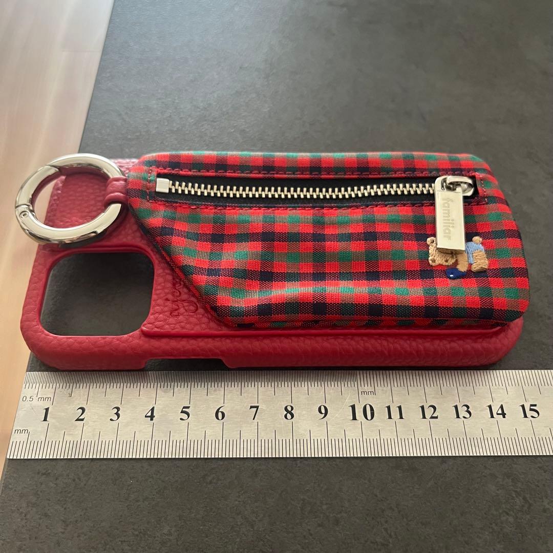 【新品未使用✨】ajew ×ファミリア マルチケース 赤