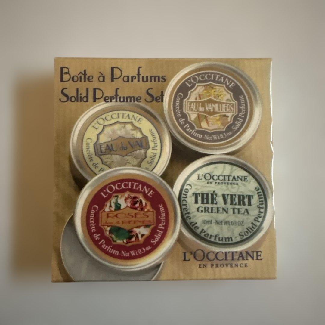 ロクシタン　ソリッドパフューム４個入セット　練り香水　未開封箱入り フランス製