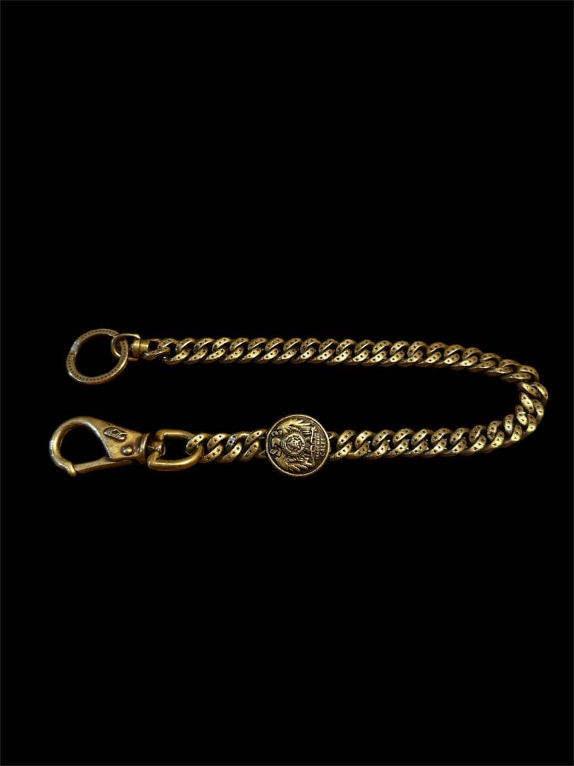 人気 calee キャリー イーグルコンチョ付き ウォレットチェーン 真鍮製