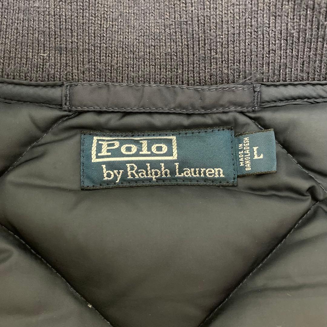 美品 ポロラルフローレン ダウンジャケット ダイヤキルティング 極暖 肉厚 紺