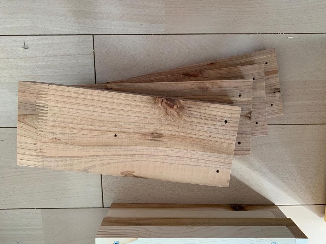 日本ミツバチ重箱式巣箱３段 × ２セット【組み立てキット】送料込