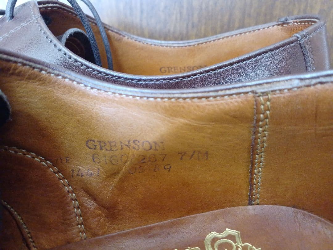 未使用 GRENSON グレンソン フットマスター 茶色 25.5cm 7/M
