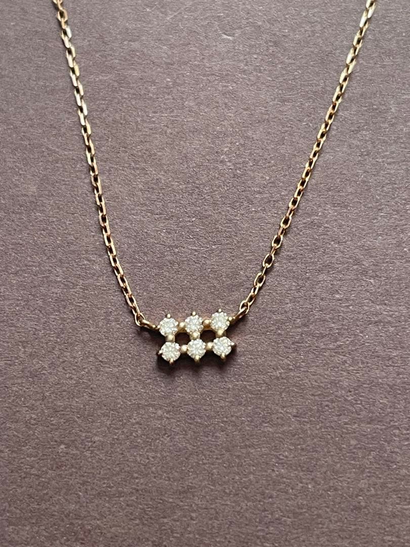 【極美品】COCOSHNIK ココシュニック K10ダイヤ　ネックレス