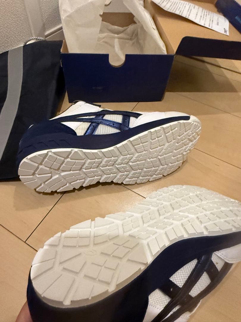 asics BOA スニーカー ホワイト/ネイビー