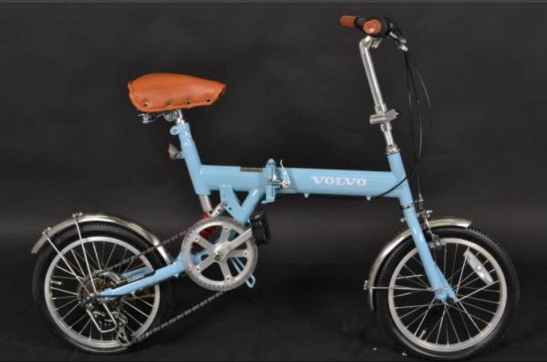 超希少未使用品　ボルボ 折り畳み自転車volvo 自転車 水色16インチ　自転車