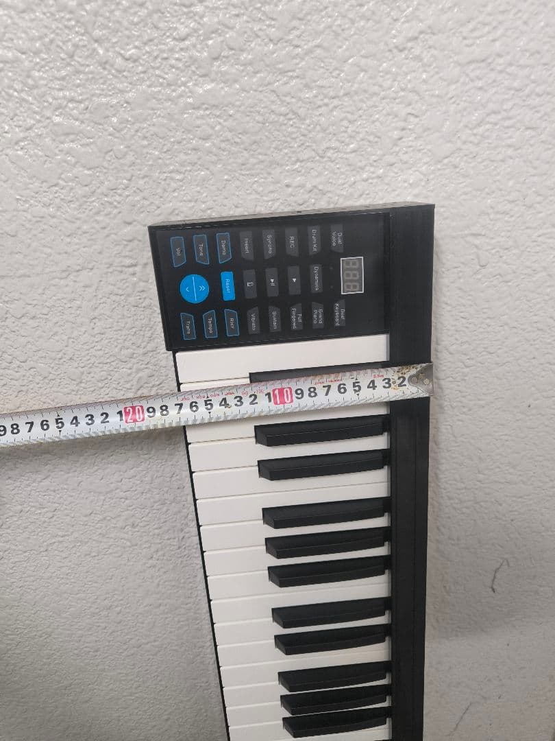 電子ピアノ88鍵スリムデザイン 可動品、バッテリ—内蔵、USB電源