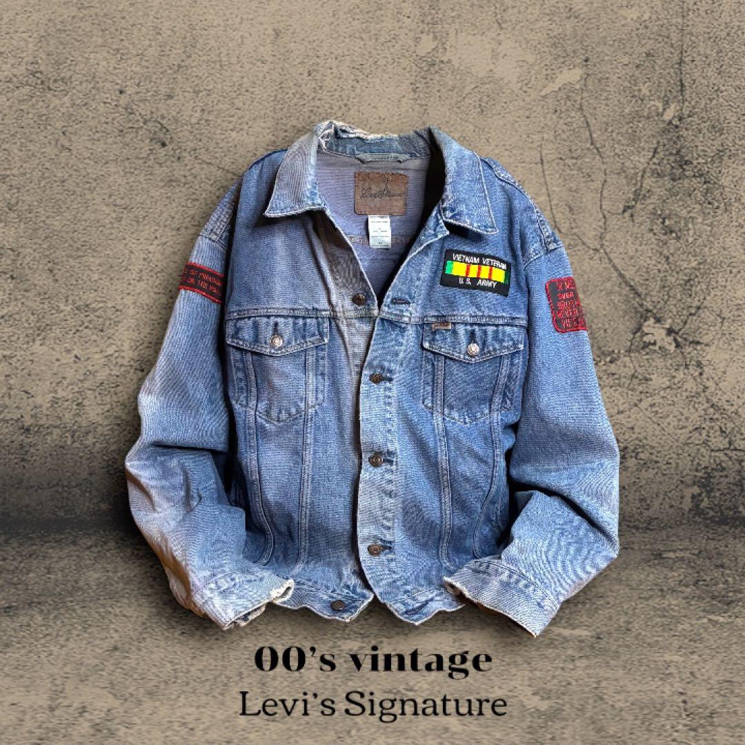 Levi’s デニムジャケット US ARMY ワッペン カスタムパッチ XL