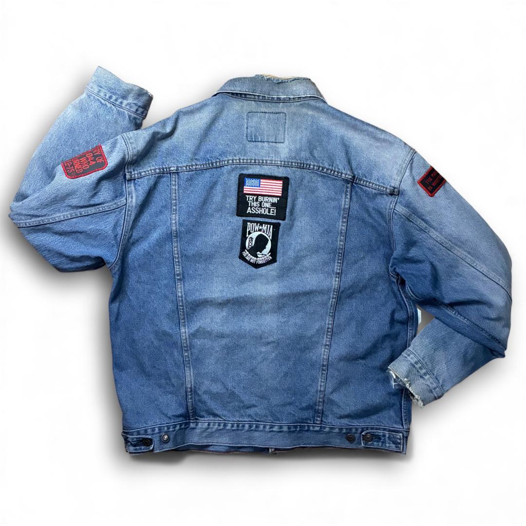 Levi’s デニムジャケット US ARMY ワッペン カスタムパッチ XL