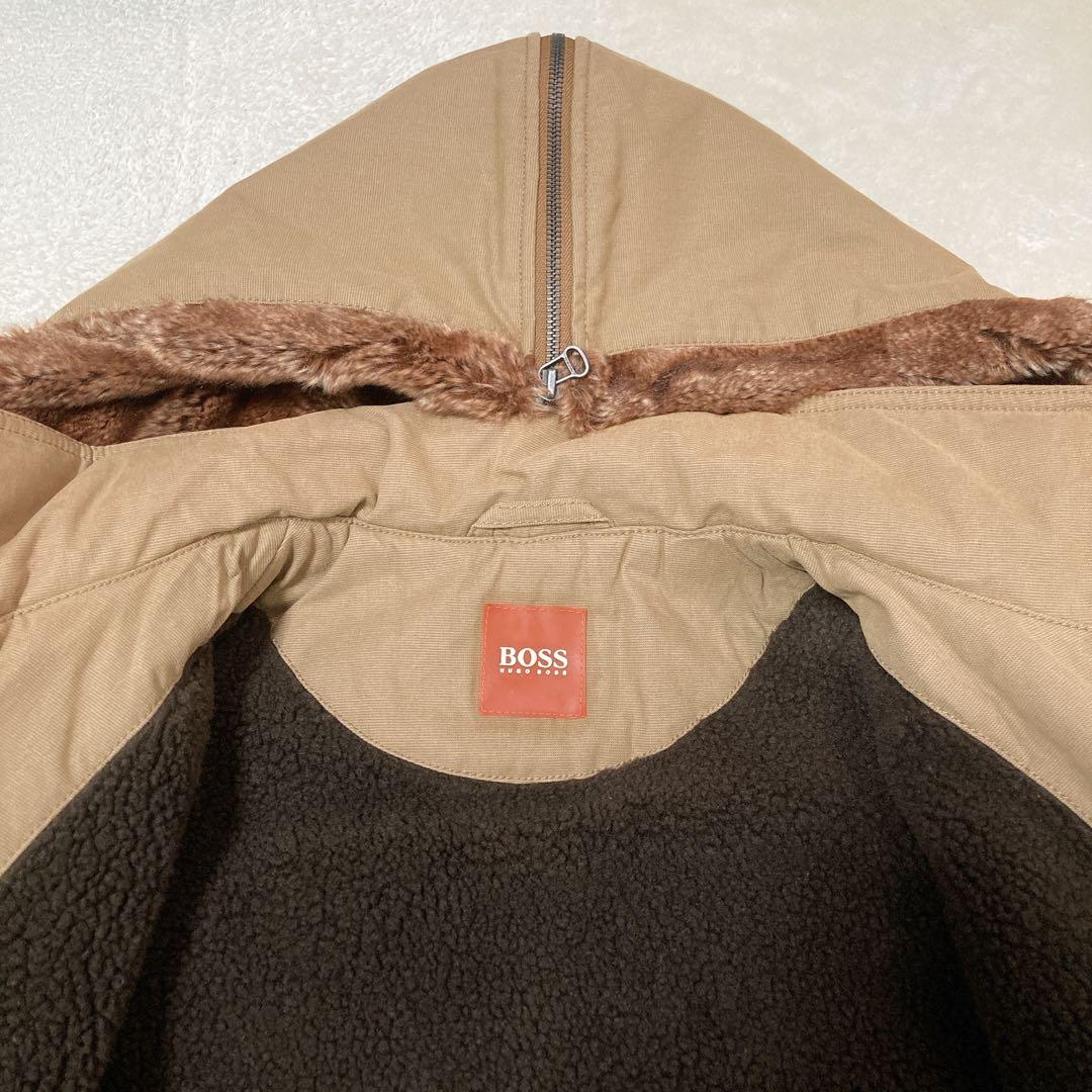 【美品】HUGO BOSS ヒューゴ ボス 裏ボア フード モッズコート 50