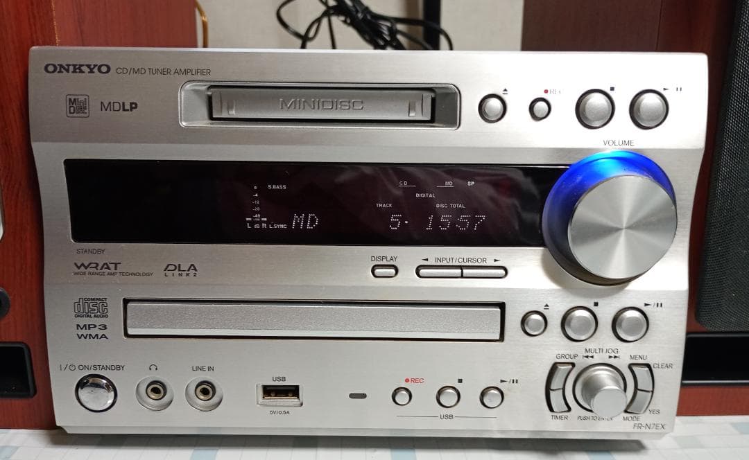 ONKYO オンキョー FR-N7EX CD/MD/USB コンポ 動作良好